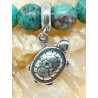 Bracelet chrysocolle tortue acier inoxydable