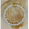 Bracelet pierre de lune arbre de vie doré