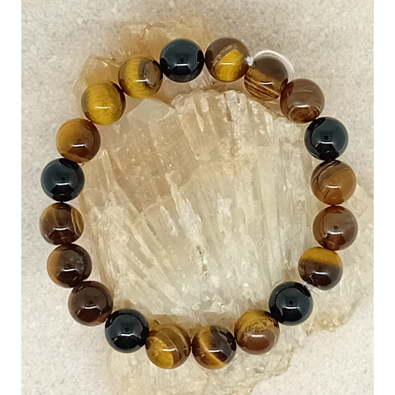 Bracelet œil du tigre onyx