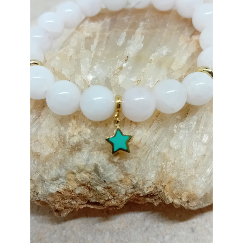 Bracelet enfant quartz rose étoile