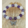 Bracelet enfant améthyste quartz rose