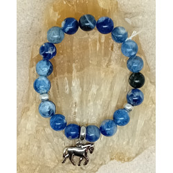 Bracelet enfant sodalite cheval