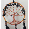 porte bonheur arbre de vie obsidienne