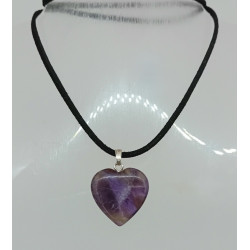 Pendentif améthyste cœur