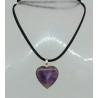 Pendentif améthyste cœur