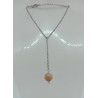 Pendentif sautoir rhodochrosite