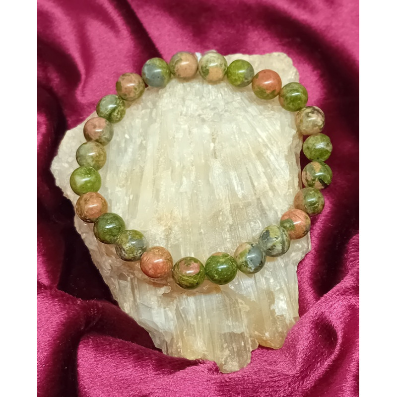 Bracelet Unakite 8 mm