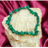 Bracelet malachite pépites