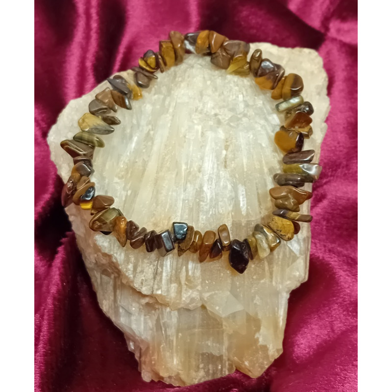 Bracelet œil du tigre pépites