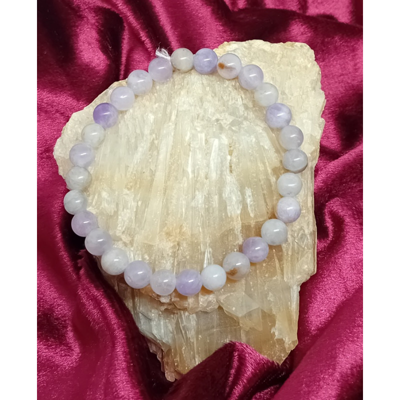 Bracelet améthyste 6 mm