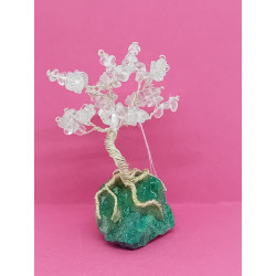 Arbre de vie Chrysocolle cristal de roche