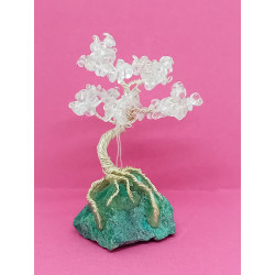 Arbre de vie Chrysocolle cristal de roche
