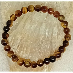 Bracelet œil du tigre 6 mm