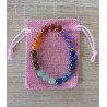 pochette cadeau toile de jute coloré x1