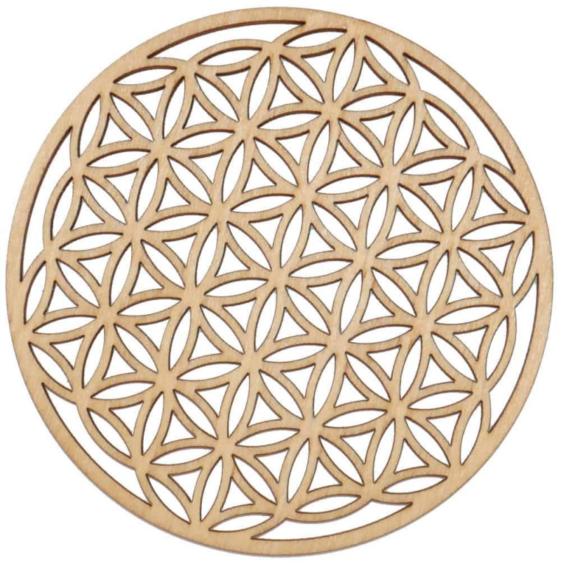 Fleur de vie en bois 10 cm