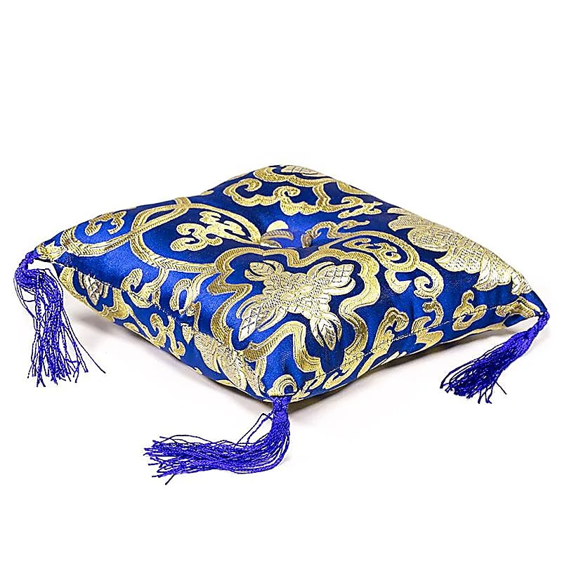 Coussin bleu pour bol tibétain