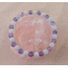 Bracelet aigue marine améthyste 6 mm