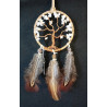 Porte bonheur de voiture agate blanche