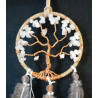 Porte bonheur de voiture agate blanche