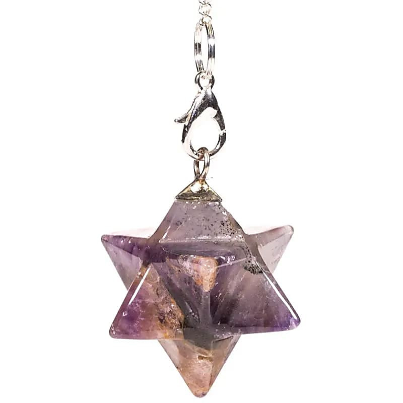 Pendule Merkaba améthyste