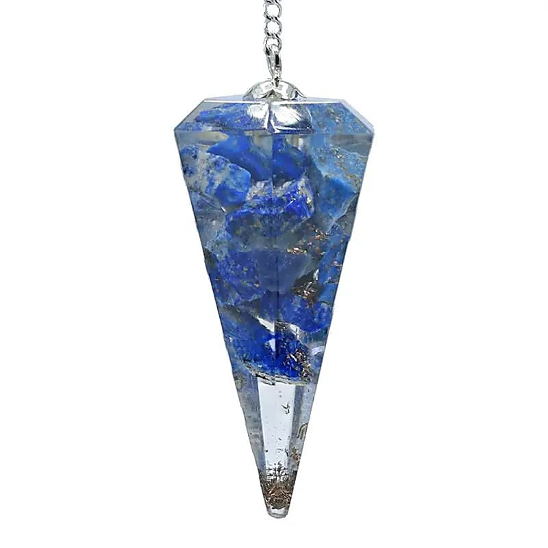 Pendule orgone lapis lazuli