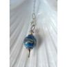 Pendule lapis lazuli pointe métal