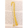 Marque pages doré citrine soleil acier inoxydable