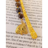 Marque pages œil du tigre cheval doré