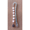 Marque pages quartz rose hématite rose acier
