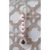 Marque pages quartz rose hématite rose acier