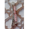 Marque pages rhodochrosite cœur acier inoxydable