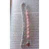 Marque pages rhodochrosite cœur acier inoxydable