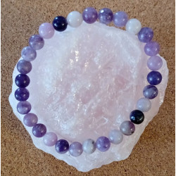 Bracelet Lépidolite 6mm