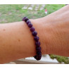 Bracelet Lépidolite 6 mm foncé
