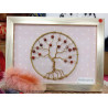 Cadre arbre de vie jaspe rouge