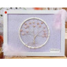 cadre arbre de vie opale rose