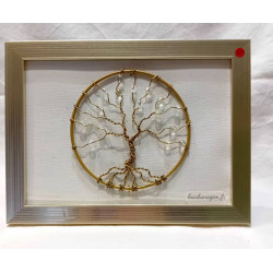 Cadre arbre de vie citrine