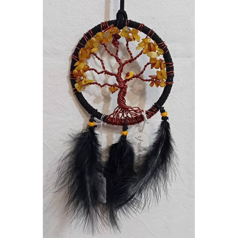 Mini arbre de vie porte bonheur ambre