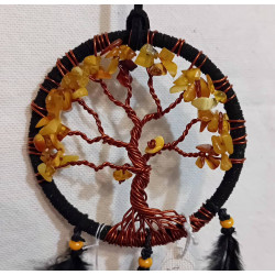 Mini arbre de vie porte bonheur ambre