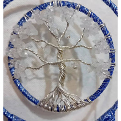 Suspension arbre de vie cristal de roche