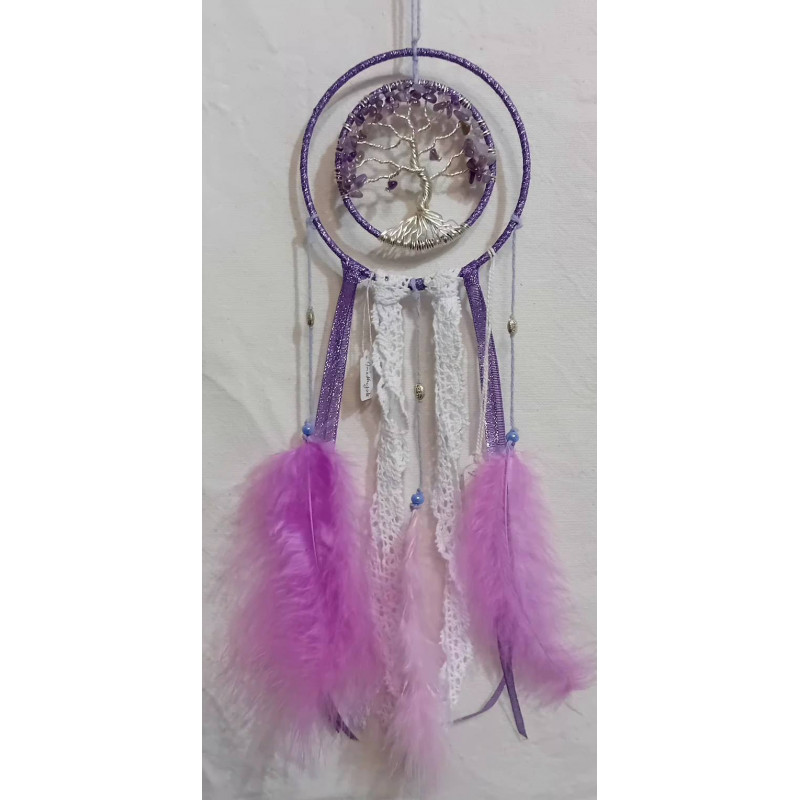 suspension arbre de vie améthyste