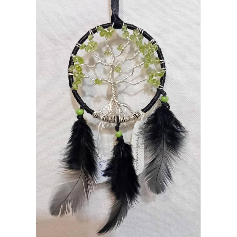 mini arbre de vie porte bonheur voiture péridot