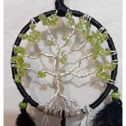 mini arbre de vie porte bonheur voiture péridot