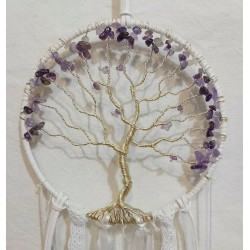 suspension arbre de vie améthyste