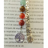 Marque-pages argenté arbre de vie 7 chakras