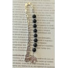 Marque pages onyx arbre de vie argenté 8 mm