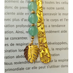 Marque pages aventurine...
