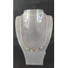 Ras de cou Élégance – Péridot Obsidienne noire & Cristal de roche