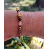 Bracelet élégance – obsidienne noire & Cristal de roche