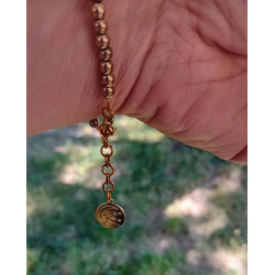 Bracelet élégance – obsidienne noire & Cristal de roche